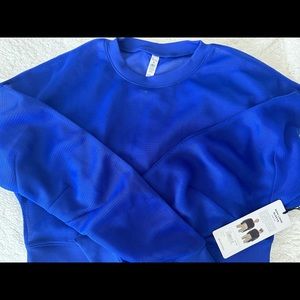 ALO Yoga royal blue brand new with tags crop top size medium